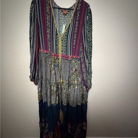 NWT Anthropologie Bhanuni by Jyoti Tatiana Tiered Maxi Dress. - Picture 2 of 12